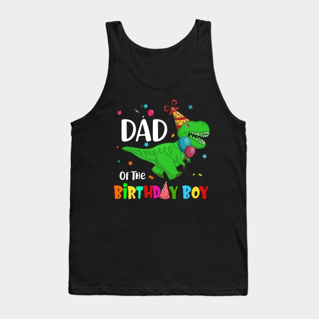 Dad Of The Birthday Boy Dinosaur Party Tank Top by neonatalnurse